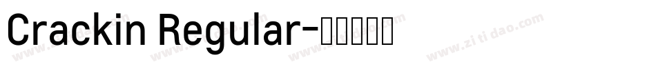 Crackin Regular字体转换